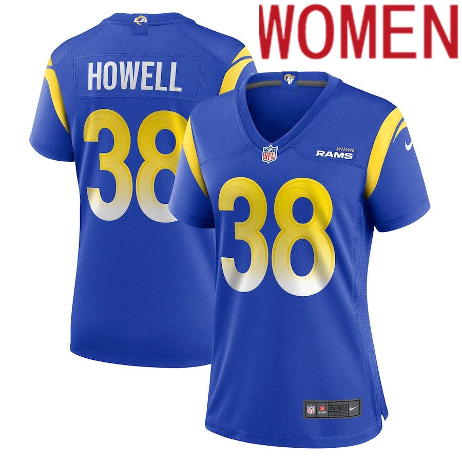 Women Los Angeles Rams #38 Buddy Howell Nike Royal Game NFL Jersey